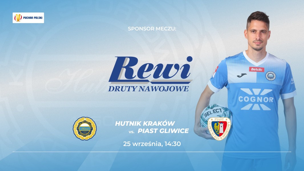 Firma Rewi - Druty Nawojowe sponsorem meczu z Piastem Gliwice